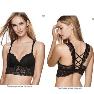 Victoria’s Secret pink cross back bralette strappy